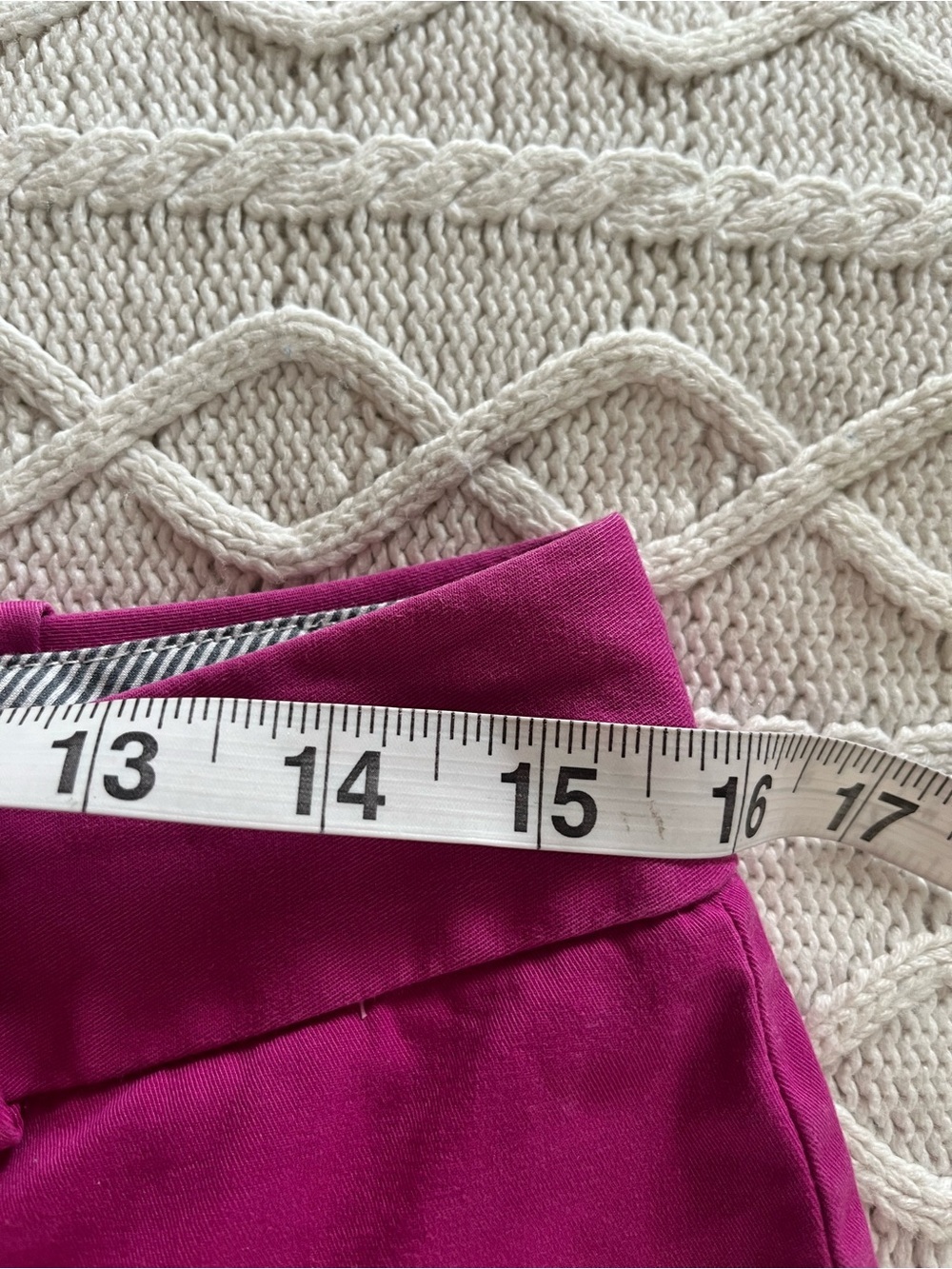 Talbots Fuchsia Straight-Leg Capri Curvy style Pants Size 6 - Picture 13 of 14